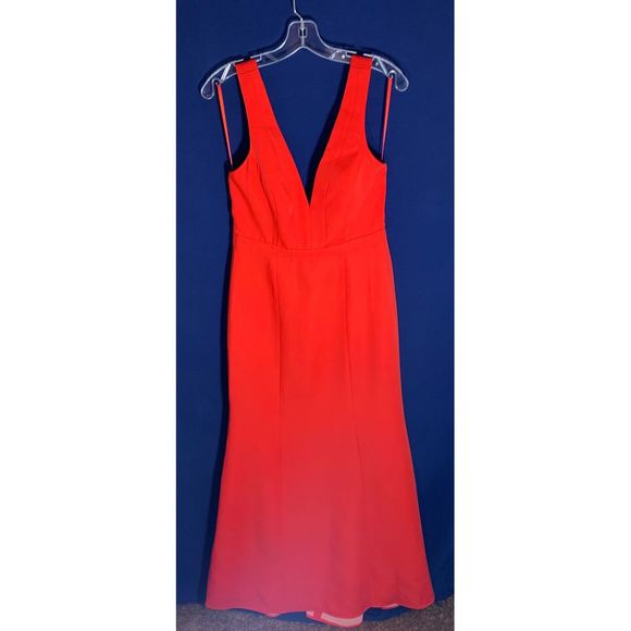 BCBGMAXAZRIA Riva Deep V Evening Dress - Picture 3 of 8